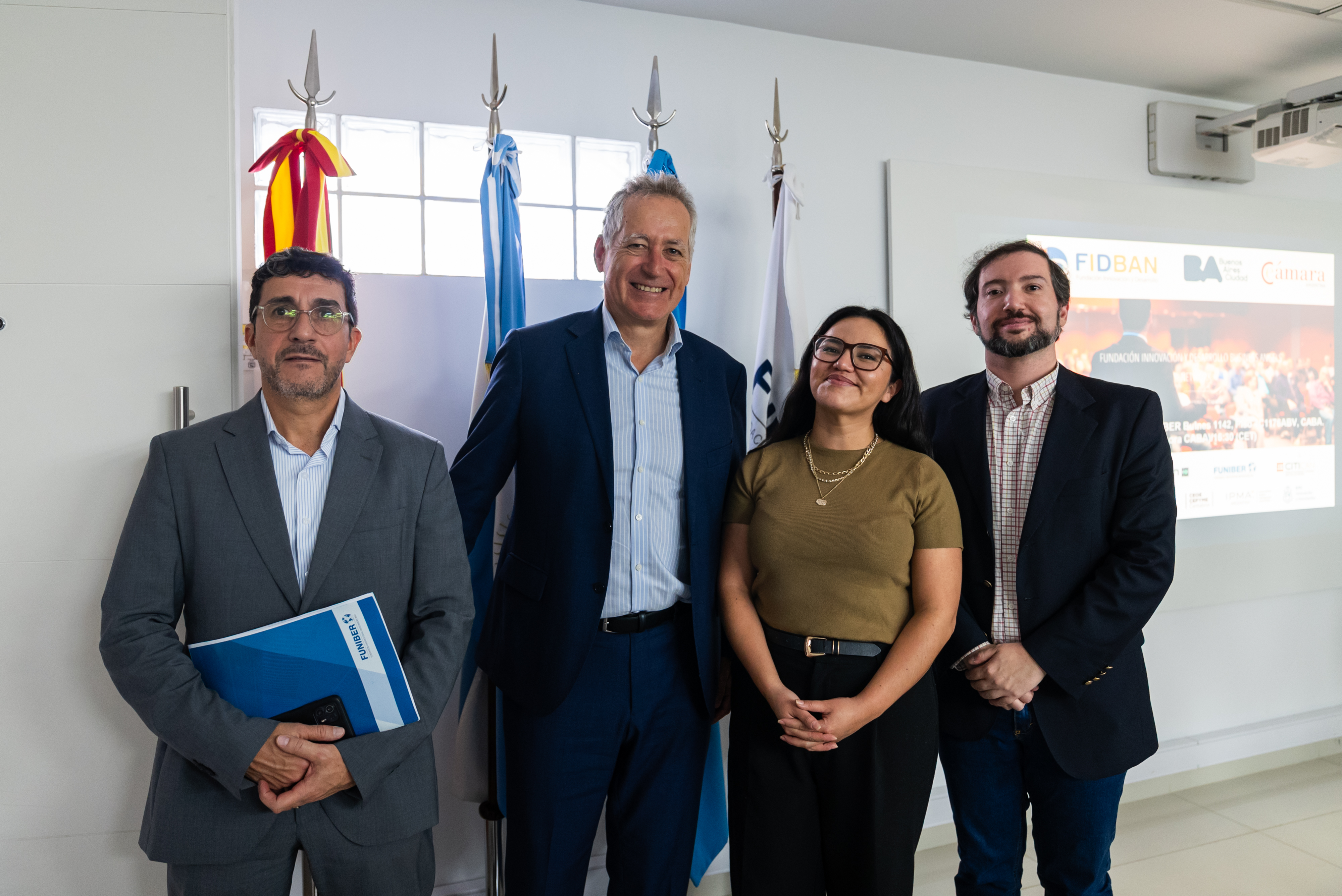 Roberto Alvarez, Diego Laínz, Ana Sanchez y Mariano Rebagliati