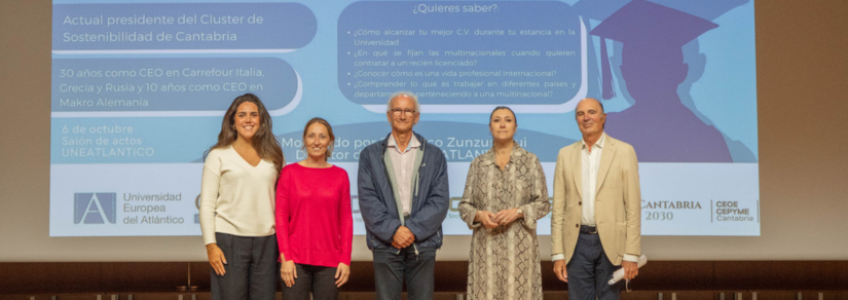 Didier Fleury, presidente del Cluster de Sostenibilidad de Cantabria, comparte su experiencia y recorrido profesional en el marco del programa «¿Y ahora qué?» de UNEATLANTICO con el apoyo de FIDBAN