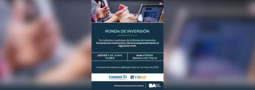 Convocatoria abierta para participar en la Ronda de Inversión FIDBAN