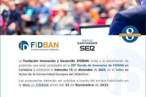 Invitación 25ª Ronda de Inversores de FIDBAN