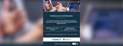 Convocatoria abierta para participar en la Ronda de Inversión FIDBAN